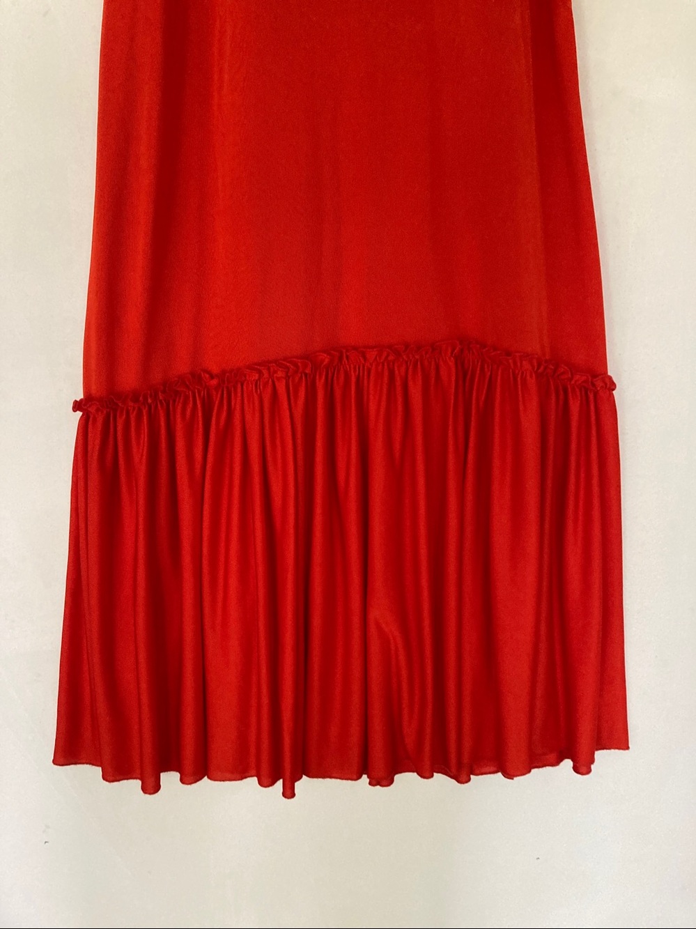 Free People Orange Coco S/P Maxi Dress Ruffle Tie Straps chic boho Beach Summer - Picture 15 of 16